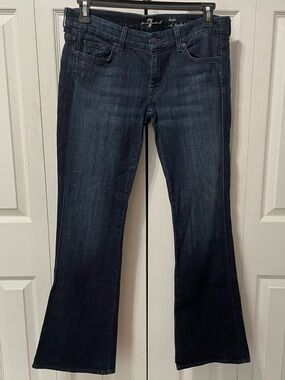 7 For All Mankind Lexie Petite Dark Blue Bootcut Jeans